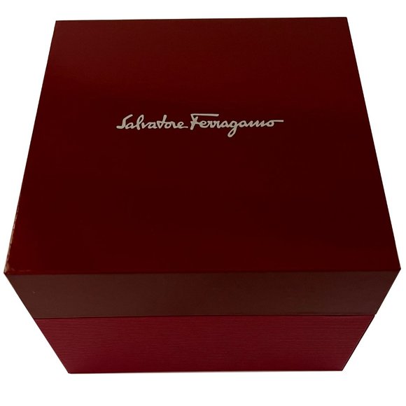 Salvatore Ferragamo Gancino Rose Gold Stainless Steel Watch Silver Dial - Picture 8 of 8